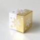 Geschenkschachtel Würfel 4x4 cm-Eiskristall weiß