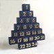 Adventskalender blau-zum Befüllen