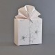 Geschenkschachtel weiß,  Sterne