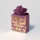 Geschenkschachtel Fächer, FA 2 Flora violett